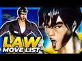 LAW MOVE LIST Tekken 1
