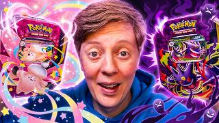 Opening the NEW Pokémon TCG Mega Moonlit Tins (Mega Gengar ex & Mega Clefable ex)