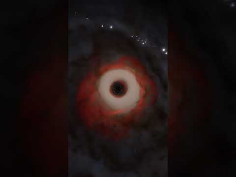 Space Ambient Music | Black Hole meets a Starburst Galaxy bending space-time [ Deep SPACE JOURNEY ]