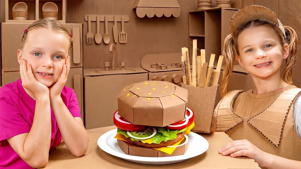 Stephi Explores a Cardboard Mall and Learns to Keep Her Room Clean