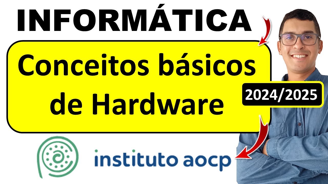 Conceitos básicos de Hardware (Placa mãe, memórias, processadores (CPU) | Informática para Concursos