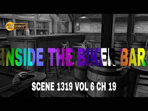 June's Journey Scene 1319 Vol 6 Ch 19 Inside the Biker Bar *Full Mastered Scene* HD 1080p