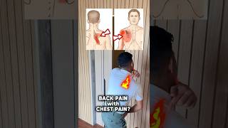 BACK PAIN WITH CHEST PAIN REMEDY!! FAST RELIEF 🔥🔥🔥#rhomboids #chestpain #viral