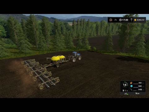 Farming simulator 17 - Planting all fields on lossberg. (78 hectare)