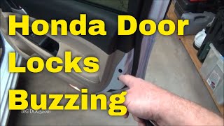 Buzzing Noise From Door Locks - Honda