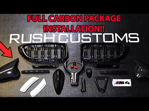 CARBON FIBER INSTALL ON A BMW M4 IN 7 MINUTES!!