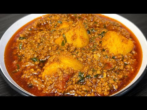Keema Aloo Recipe | How To Make Aloo Keema Curry Recipe | Minced Meat and Potato Curry Recipe