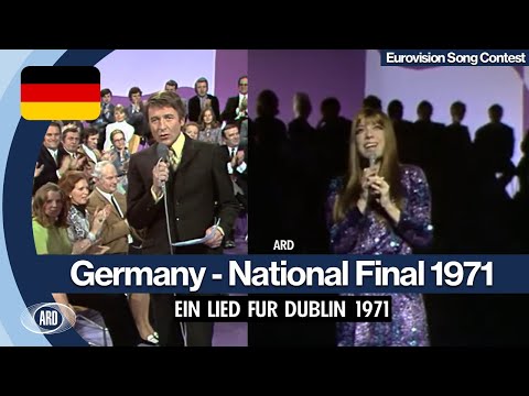 EUROVISION SONG CONTEST GERMAN NATIONAL FINAL 1971 GERMANY - EIN LIED FUR DUBLIN 1971 (ARD)