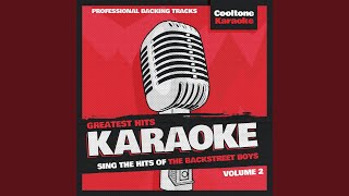 Set Adrift on Memory Bliss (Originally Performed by The Backstreet Boys) (Karaoke Version)