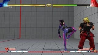 スト５ジュリ基本コンボ（ジャンプ飛び込み用）