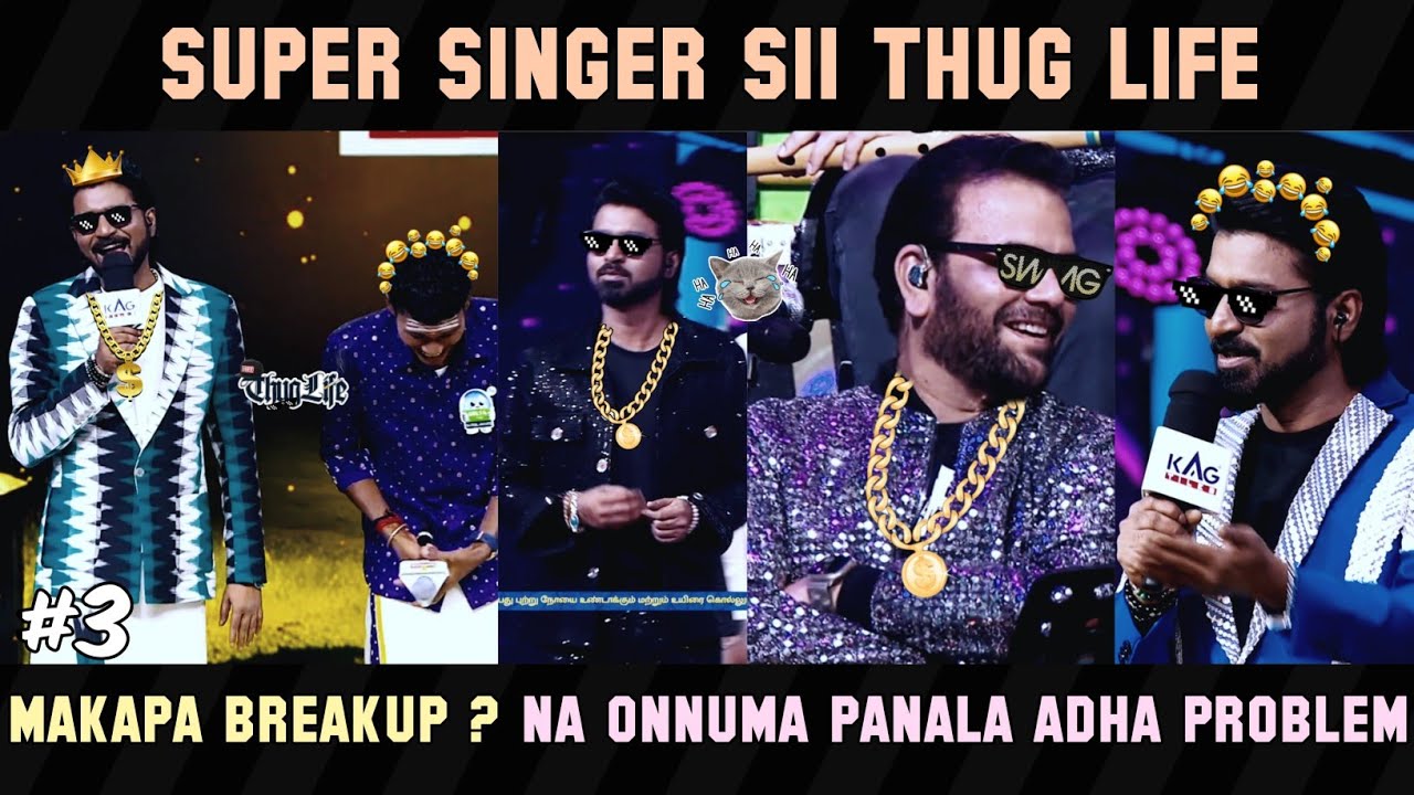 Thalalathy Vijay's Dialogue Makapa Fun Thug Life Part 3 | Super Singer S11 | Hey Vibez