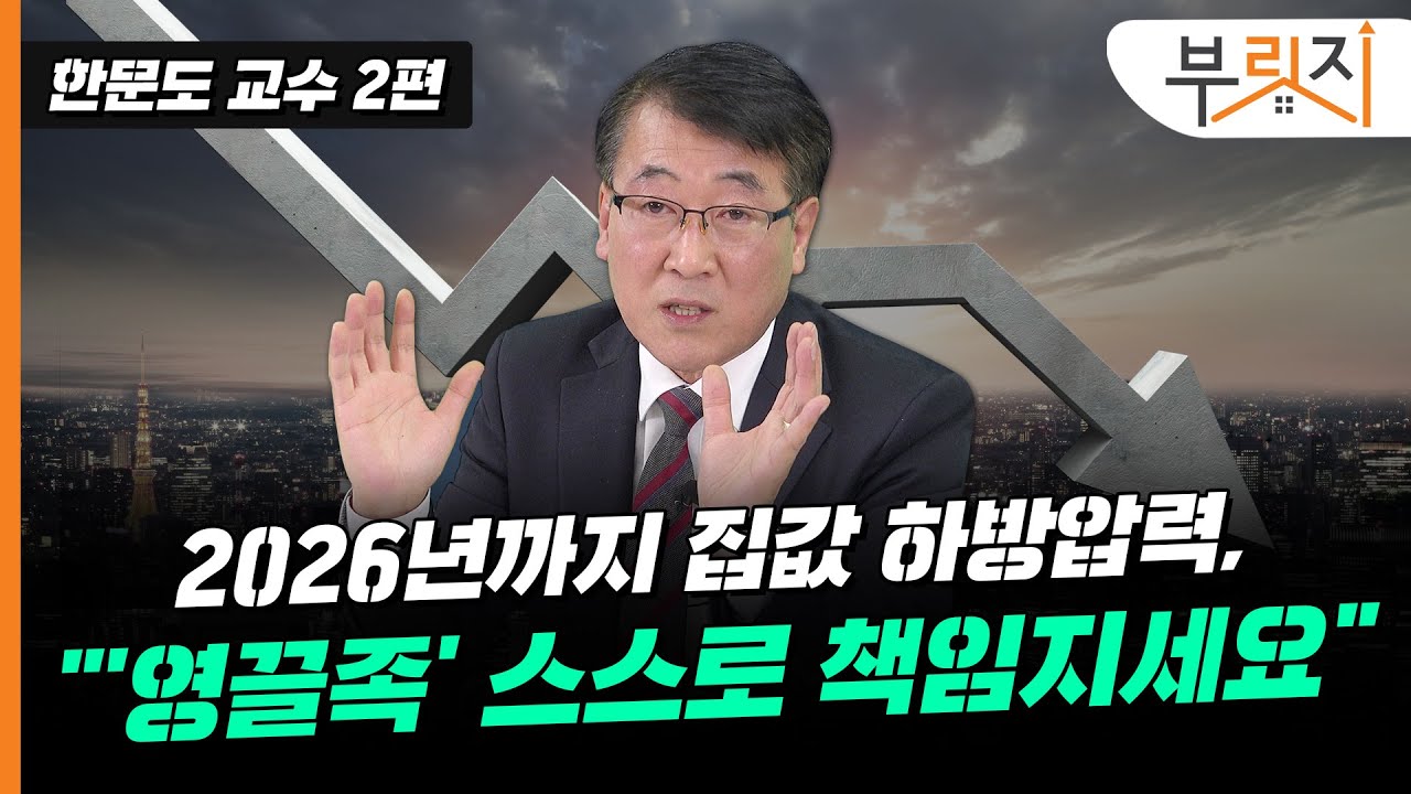 [부릿지TALK] 2026년까지 큰 하방압력...“영끌족, 스스로 책임져야 합니다” | 한문도 연세대 정경대학원 금융부동산학과 교수