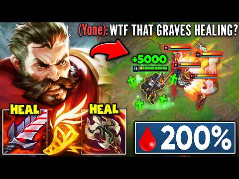 GRAVES BUT EVERY AUTO HEALS MY ENTIRE HEALTH BAR (200% LIFESTEAL BUILD)