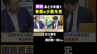 須田慎一郎 vs 足立康史・国民民主党 / 解説「あと5年参院少数与党のワケ」