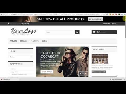 PrestaShop default bootstrap theme 3 columns overview