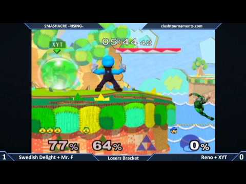 Smashacre Rising - Reno + XYT vs Swedish Delight + Mr. F - SSBM