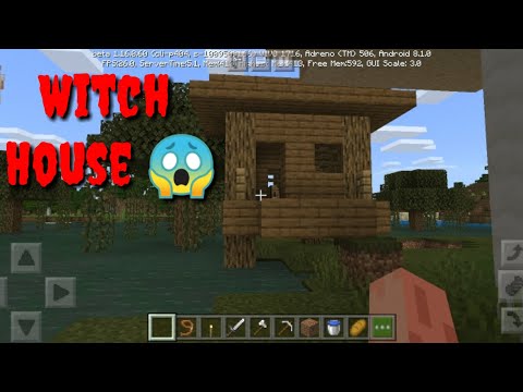 Minecraft witch house 😱😱 epic journey part 1