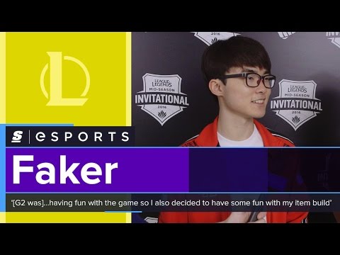 Faker: '[G2 was]...having fun with the game so I also decided to have some fun with my item build'