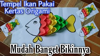 Cara Membuat Kolase Ikan Menggunakan Kertas Origami yang Unik || Tips Mudah Membuat Kolase Ikan