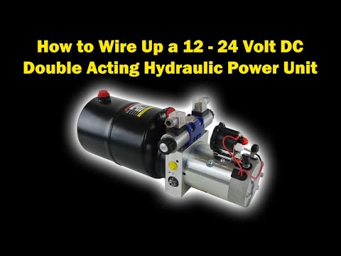 How to Electrically Wire Up a 12 Volt DC Hydraulic Pump Power Pack Twin Solenoid Coils & Thermistor