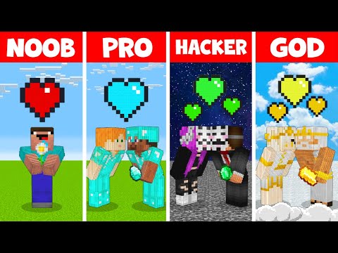 EPIC Love Story Challenge: Minecraft NOOB vs GOD!