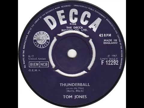 UK New Entry 1965 (324) Tom Jones - Thunderball