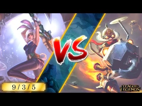 Riven Bot VS Corki | S7 | High Elo Twisted Treeline 3v3 Ranked Gameplay