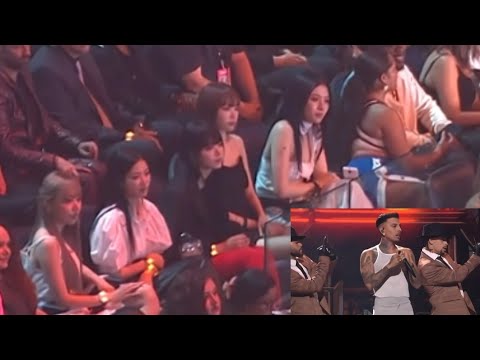 Le Sserafim reaction to Rauw Alejandro VMAs 2024