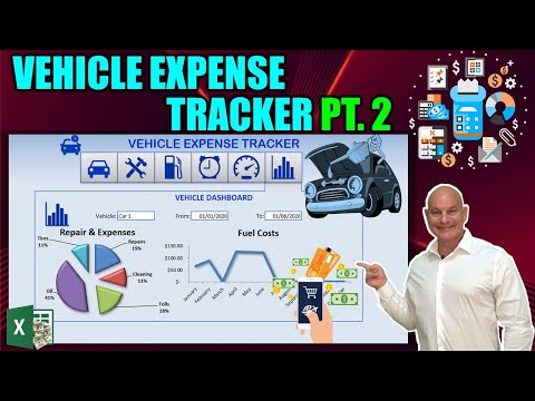 Track Expenses Fuel Mileage AND Reminders in this Amazing Excel Vehicle Expense Tracker Part 2