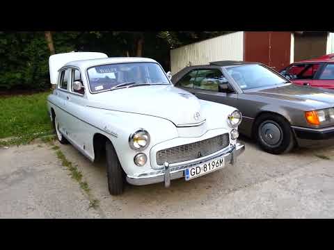 Warszawa 223 crank starting   odpalanie korbą