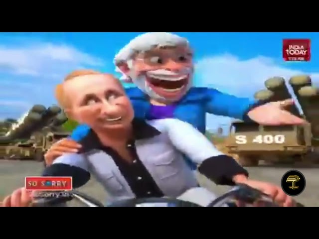 Cantando en moto entre pozos petroleros y S‑400: animación india sobre la alianza Putin‑Modi