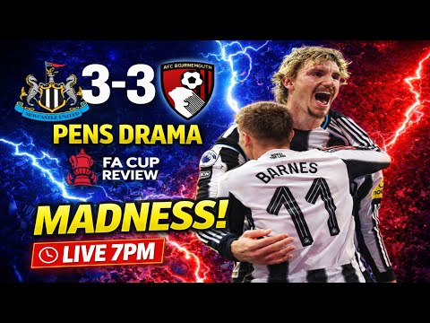 Newcastle United 3 Bournemouth 3 (7-6 Penalties) MATCH REVIEW!