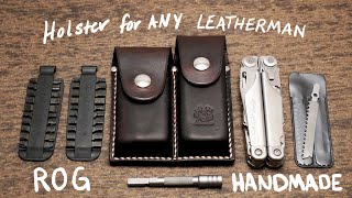 Any Leatherman or Multitool Custom Leather Holster / Sheath | Handmade (Surge, Charge, Wave, Rebar)
