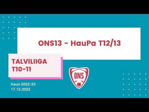 Talviliiga T10-11, ONS13 valkoinen -  HauPa T1213