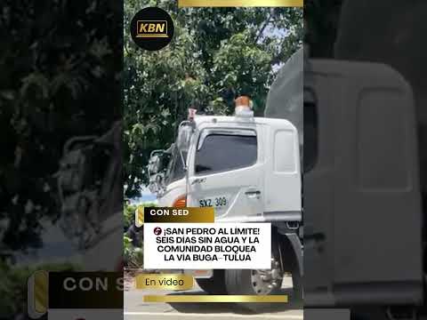 🚨 ¡San Pedro no aguanta más! 6 días sin agua y la comunidad bloquea la vía 🚱