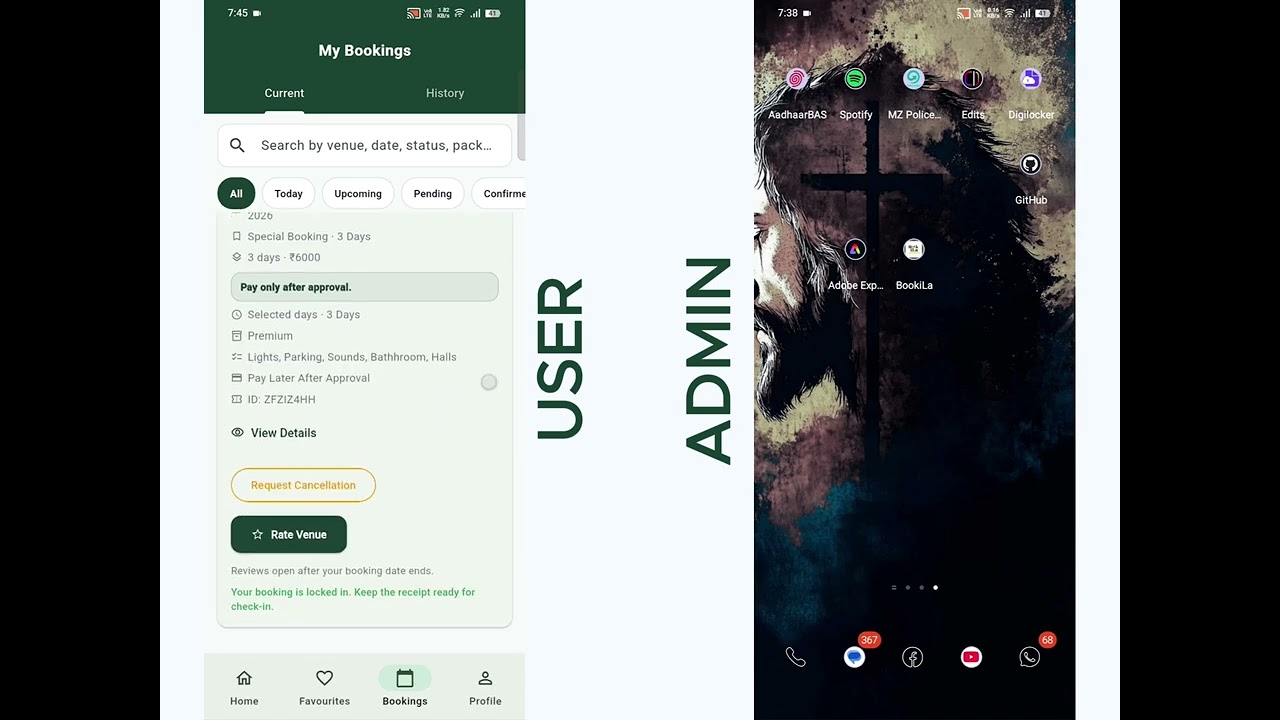 BookiLa App Full Tutorial: Account Creation, Booking, Approval, and Admin Panel Guide