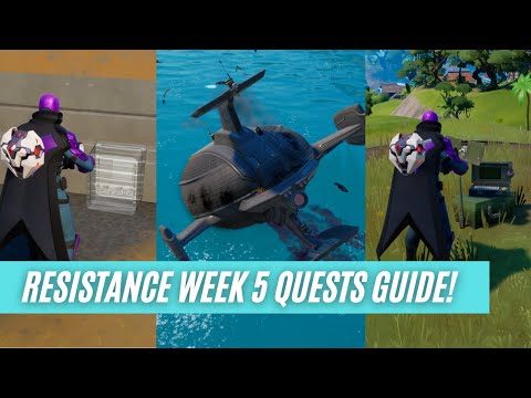How To Complete WEEK 5 RESISTANCE Quests! - Fortnite - Chapter 3 - Season 2