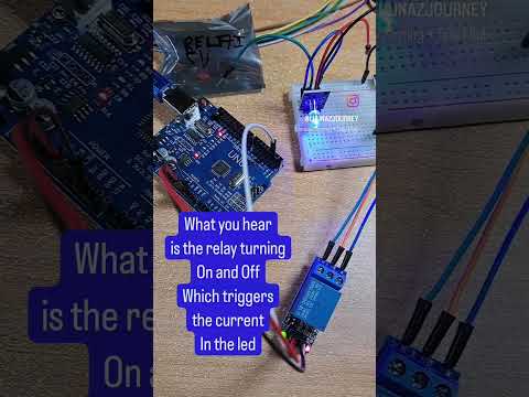 I'm learning electronics toying with a relay and a LED