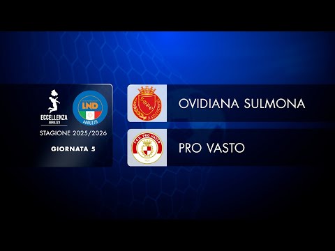 Abruzzo Excellence | Matchday 5: Ovidiana Sulmona - Pro Vasto (1-1)