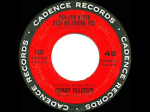 1963 HITS ARCHIVE: You Can Never Stop Me Loving You - Johnny Tillotson