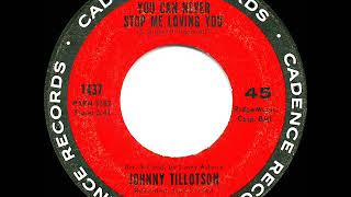 1963 HITS ARCHIVE: You Can Never Stop Me Loving You - Johnny Tillotson