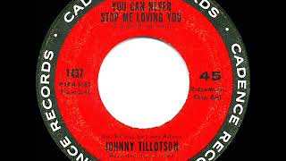 1963 HITS ARCHIVE: You Can Never Stop Me Loving You - Johnny Tillotson