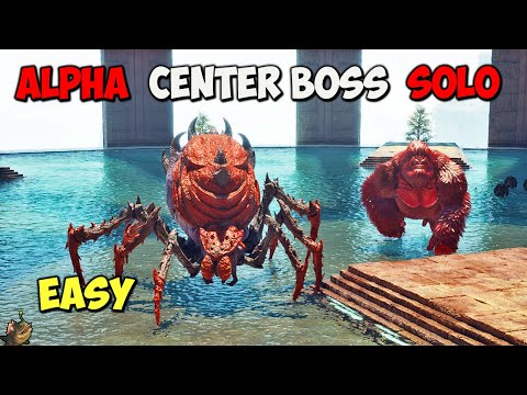 EASY The Center SOLO boss Fight on ALPHA | ARK Survival Ascended