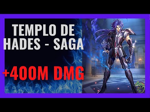 TEMPLO DE HADES SAGA DIFICIL +400M DMG - ACTUALIZACION 2022 (no seas flojo) - Saint Seiya Awakening