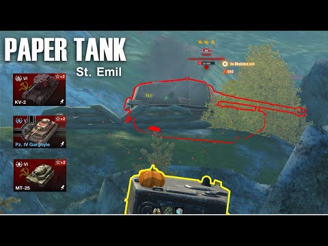 How to Ammorack Paper Tank! St.Emil  | World of Tanks Blitz
