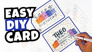 EASY DIY HANDLETTERED BIRTHDAY CARD IDEA
