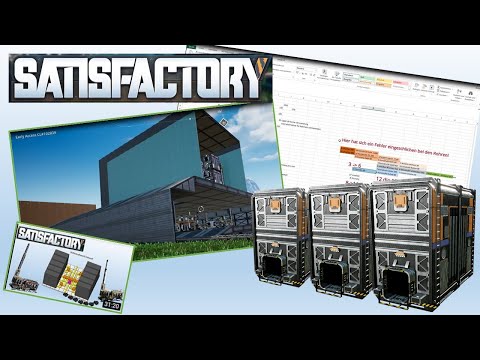 Satisfactory [Let's Play Deutsch] #21 - Lager, Kohlekraftwerk Upgrade & Verwendung der Fabrik