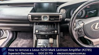 2021-2025 Lexus IS300, IS350 & IS500 Standard Audio Amplifier: Failure
