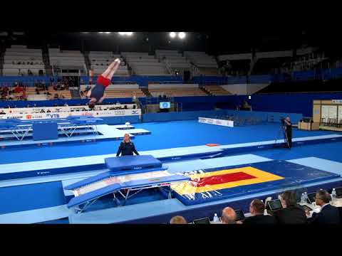 RENKERT Alexander (USA) M - 2019 Trampoline Worlds, Tokyo (JPN) - Qualification Double Mini R2
