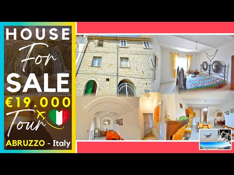 Cheap Stone House in Italy for €19K | Habitable Home in Abruzzo with Fireplace & Scenic Views